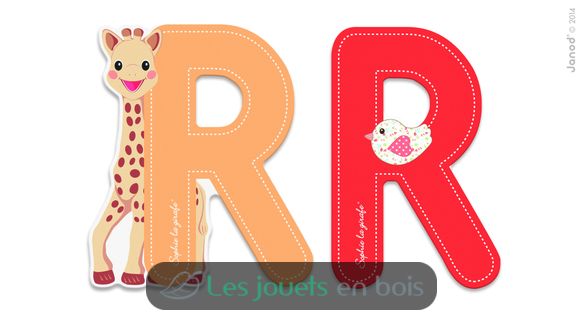 Lettre R Sophie la Girafe JA09562 Janod 1