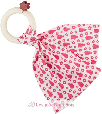 Hochet Doudou Bib0+ rosa EFK-120-000-604 Little Big Things 1