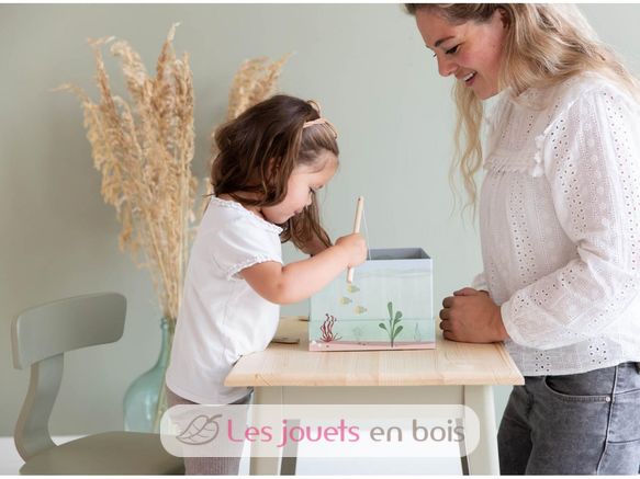 Sedia per bambini, colore oliva LD8018 Little Dutch 4