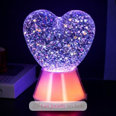 Lampada glitterata Magic Glow Cuore LL-GLOWHEART Little L 3