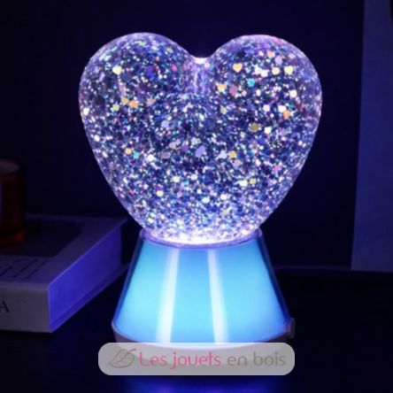 Lampada glitterata Magic Glow Cuore LL-GLOWHEART Little L 4