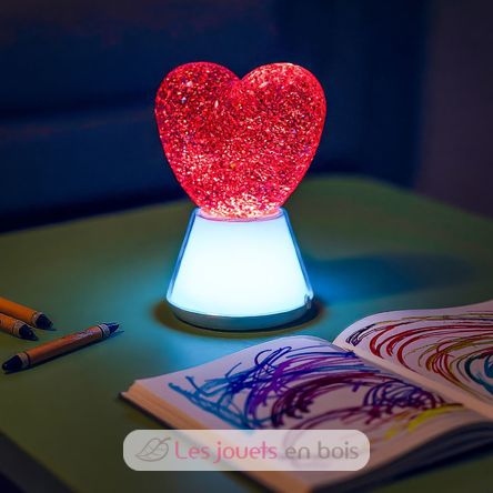 Lampada glitterata Magic Glow Cuore LL-GLOWHEART Little L 5