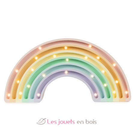 Luce notturna arcobaleno pastello - Lampade e luci notturne in legno