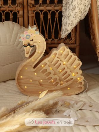 Lampada Cigno legno naturale LL050-000 Little Lights 4