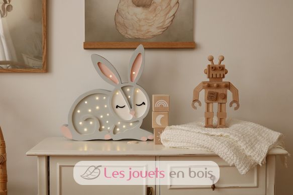 Luce notturna Rabbit Grigio chiaro LL008-500 Little Lights 6