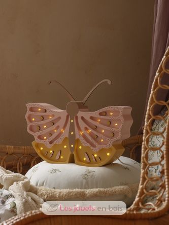 Farfalla lampada rosa miele LL073-398 Little Lights 6