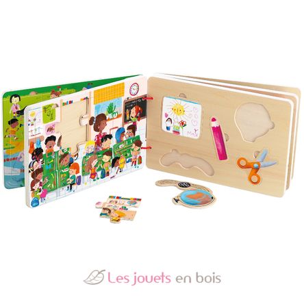 Libro di puzzle in legno Attività V7910 Vilac 2