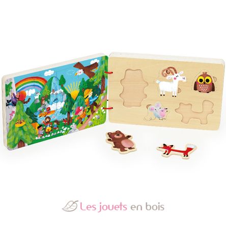 Libro di puzzle in legno Il viaggio V7912 Vilac 2