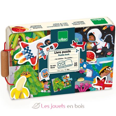 Libro di puzzle in legno Il viaggio V7912 Vilac 8