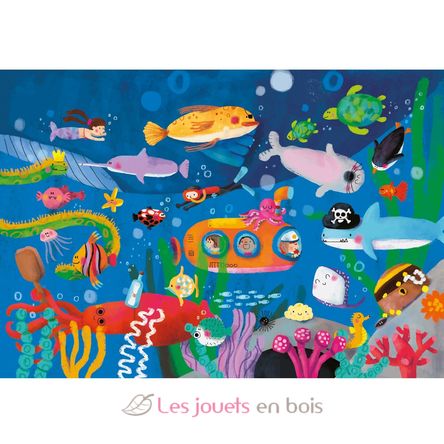 Libro di puzzle in legno Il viaggio V7912 Vilac 5