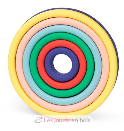 Cerchi colorati in silicone - Little L - Giocattolo impilabile