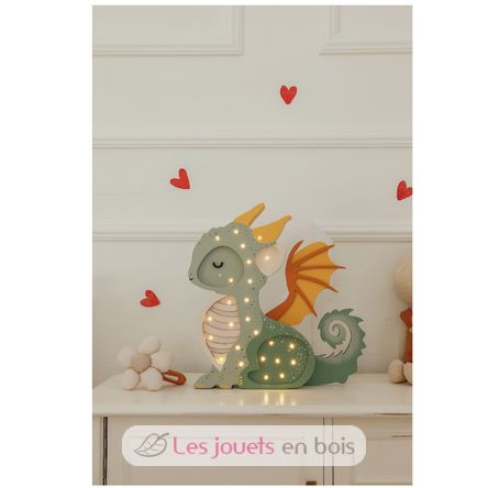 Lampada drago verde LL090-376 Little Lights 4