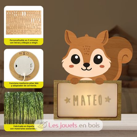 Lampada personalizzabile - Scoiattolo VI-LSP13 Vintiun 2
