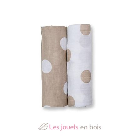 Confezione da 2 pezzi - Pois taupes LLJ-121-013-004 Lulujo 2