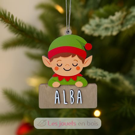 Elfo di Natale in legno personalizzabile VI-AD02 Vintiun 4