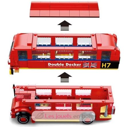 Model Bricks - Autobus di Londra SL-M38-B0708 Sluban 5
