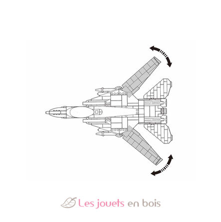 Model Bricks - Aereo jet da combattimento SL-M38-B0755 Sluban 4