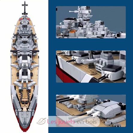 Model Bricks - Corazzata Bismarck SL-M38-B1102 Sluban 5