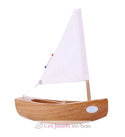 Barca Le Bâchi in legno naturale 17cm TI-N200-BACHI-BOIS-NATUREL Maison Tirot 1