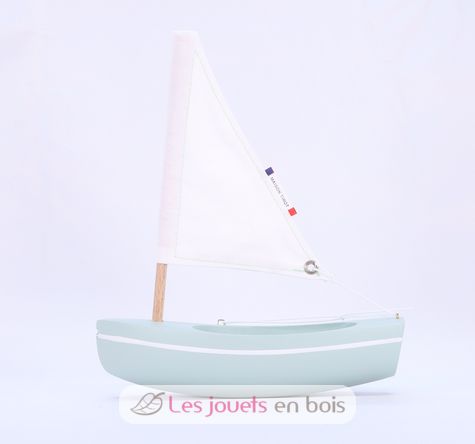 Barca Le Bâchi verde acqua 17cm TI-N200-BACHI-VERT-EAU Maison Tirot 4