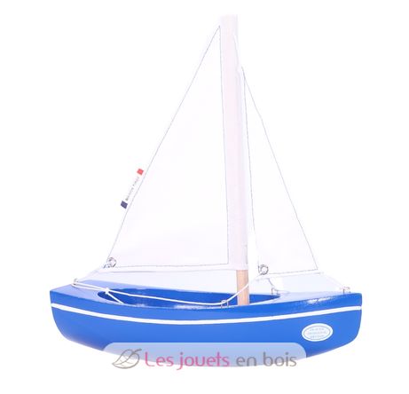 Barca Sloop blu 21cm TI-N202-SLOOP-BLEU Maison Tirot 1