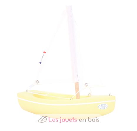 Barca The Sloop giallo 21cm TI-N202-SLOOP-JAUNE Maison Tirot 1