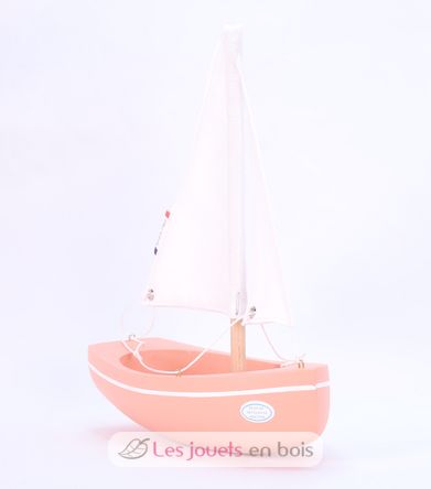 Barca The Sloop rosa 21 cm TI-N202-SLOOP-ROSE Maison Tirot 3