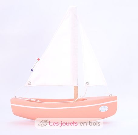 Barca The Sloop rosa 21 cm TI-N202-SLOOP-ROSE Maison Tirot 2