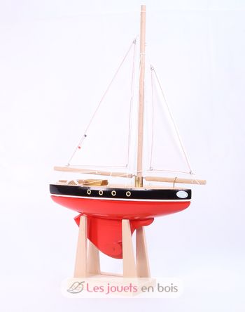 Barca a vela Le Tirot rosso 30cm TI-N500-TIROT-ROUGE-30 Maison Tirot 3