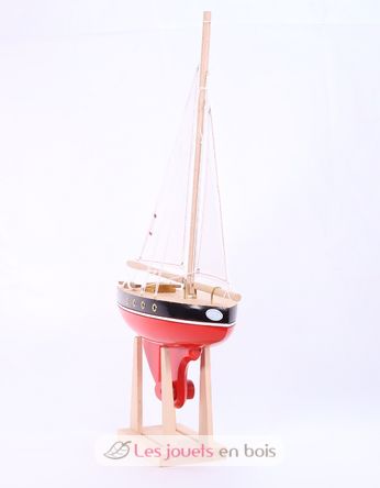 Barca a vela Le Tirot rosso 30cm TI-N500-TIROT-ROUGE-30 Maison Tirot 4