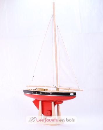 Barca a vela Le Tirot rosso 40cm TI-N502-TIROT-ROUGE-40 Maison Tirot 3