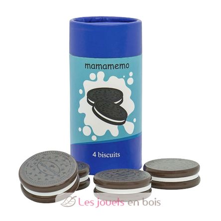 Biscotti al cacao in legno 4 pz As-85437 Mamamemo 1