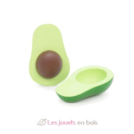 Avocado in legno, 2 parti As-85443 Mamamemo 1