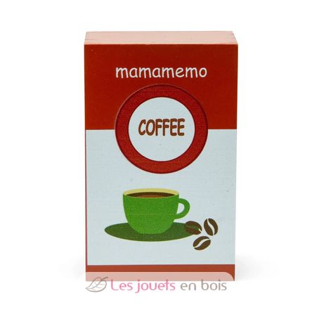 Confezione di chicchi di caffè in legno As-85600 Mamamemo 1