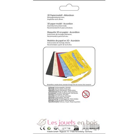 Modello 3D in carta Fisarmonica FRO-11569 Fridolin 4