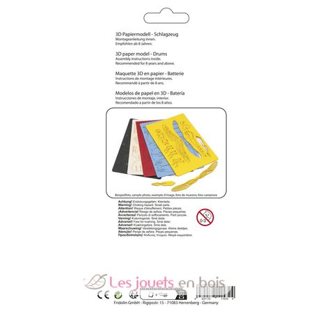 Modello 3D in carta Batteria FRI-11572 Fridolin 3
