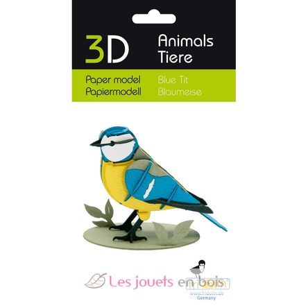 Modello 3D in carta Cinciarella FR-11764 Fridolin 3