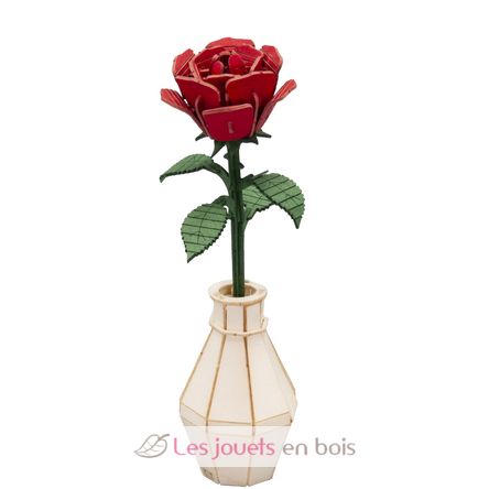 Modello 3D in carta rosa rossa FR-11556 Fridolin 1