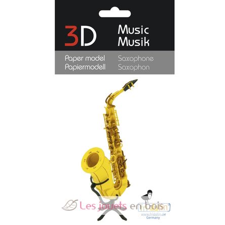 Modello 3D in carta Sassofono FRI-11568 Fridolin 3
