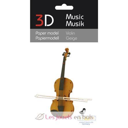Modello 3D in carta violino FRI-11573 Fridolin 2