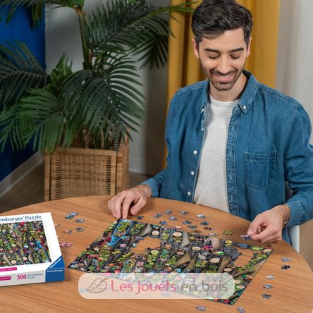 Puzzle Mercato galleggiante in Indonesia 500 pezzi RAV12001813 Ravensburger 4