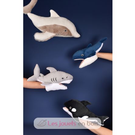 Burattino a mano a forma di balena HO3411 Histoire d'Ours 3