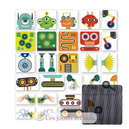 Gioco di animazione di robot magnetici 3D MD1030 Mideer 3