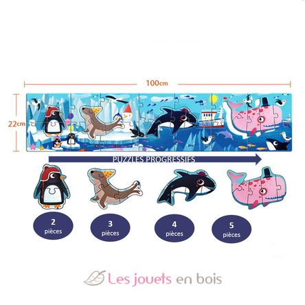 Puzzle gigante del fondo dell'oceano MD3034 Mideer 6