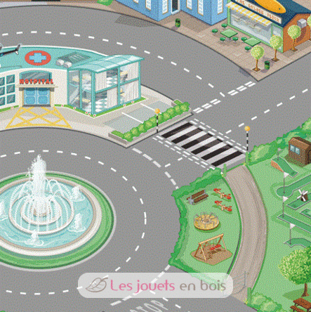 Tappeto gioco strada e città - Medio LTVTV584 Le Toy Van 2