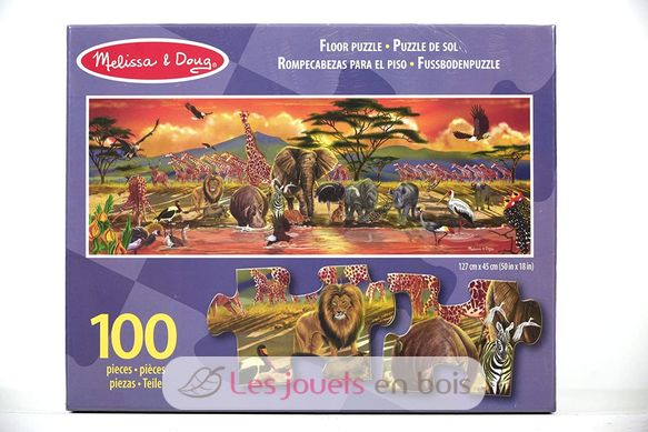 Puzzle Safari Gigante - 100 pezzi M&D12873-4554 Melissa & Doug 3