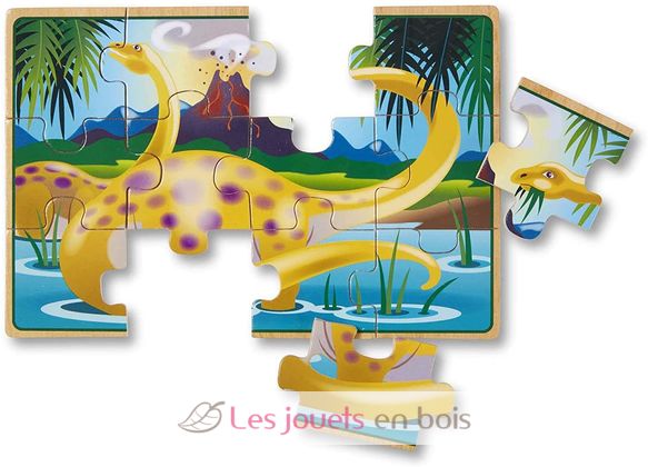 Set di puzzle di dinosauri 12 pezzi MD-13791 Melissa & Doug 5