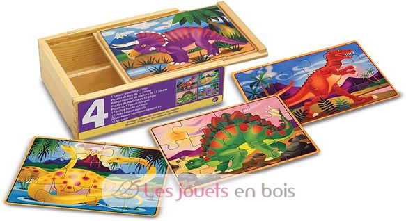 Set di puzzle di dinosauri 12 pezzi MD-13791 Melissa & Doug 1