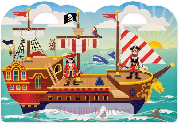 Libretto di adesivi in rilievo sui pirati MD-19102 Melissa & Doug 2