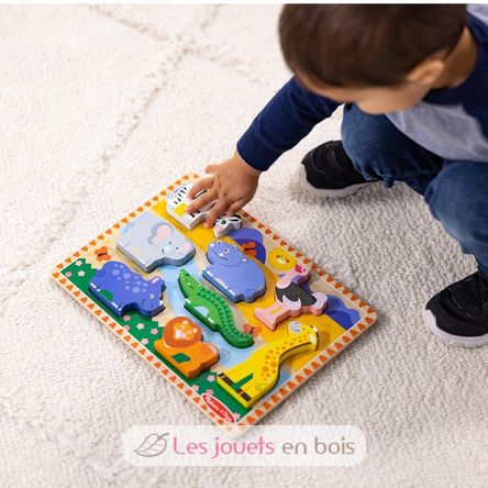 Puzzle con pezzi grandi Animali da safari MD03722 Melissa & Doug 2